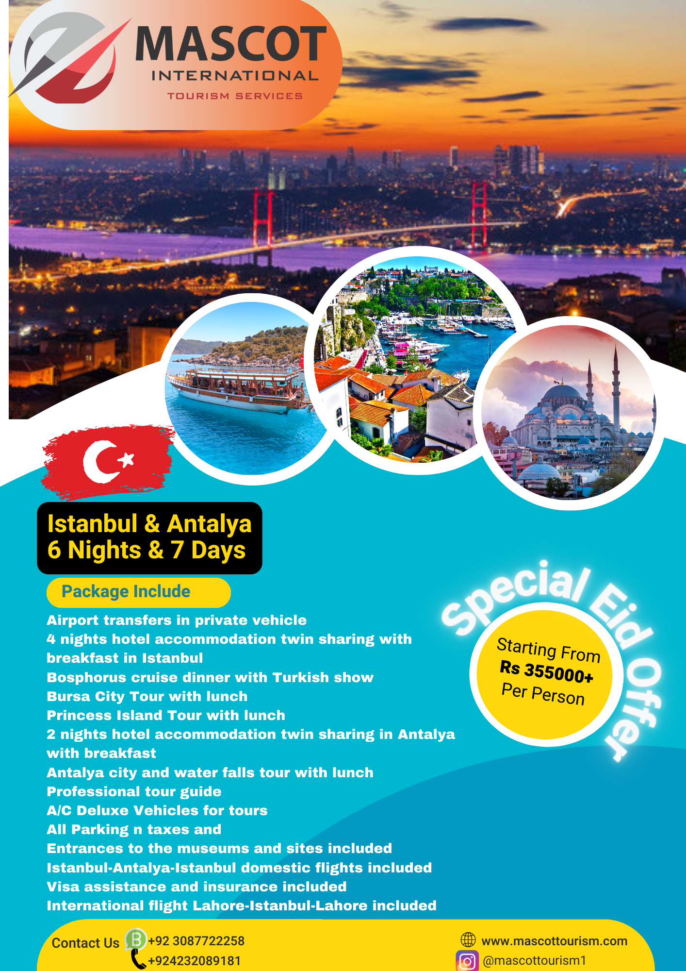 Türkiye and Pakistan Tour Packages
